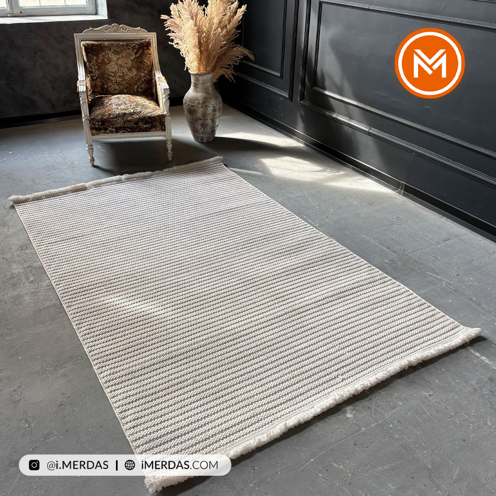 فرش پینترستی کد P02 زمینه کرم